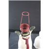 Image 6 : Ceramic Snowman Candle Holder, 2016 Art Calendar, (4) Glasses and (2) Bells