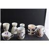 Image 8 : (5) Ceramic Egg Holders, (3) Mugs and (2) Tea Cups
