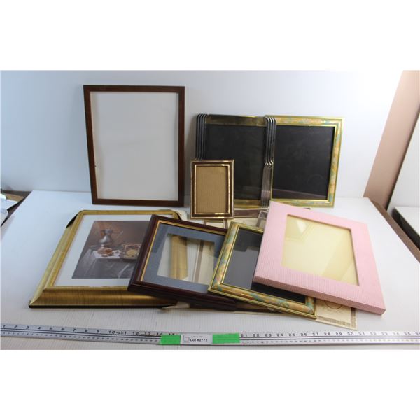 (8) Picture Frames and (4) School Picture Collages