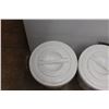 Image 4 : * (4) Mistral Plastic Garbage Cans with Lids