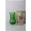Image 3 : (4) Pottery/ Glass Vases, Prairie Pottery Saskatoon, Montgofler France, Misc.