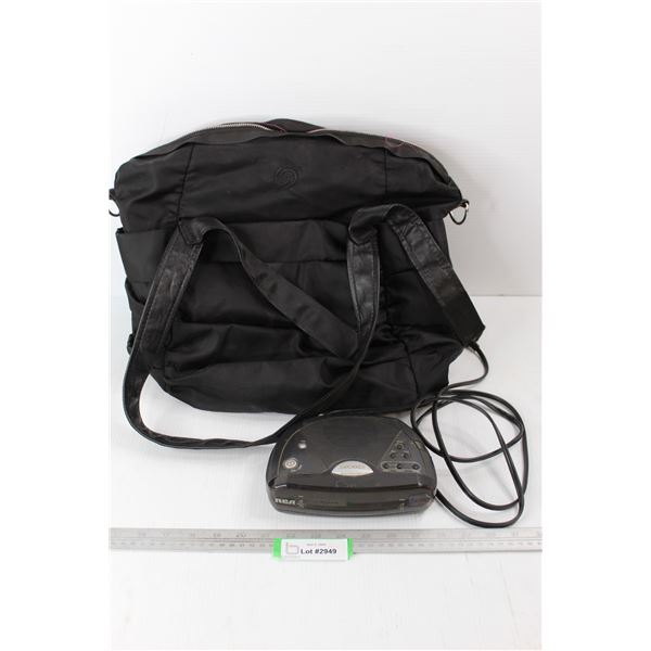 RCA Digital Clock And Wake Set, Black Carrying Bag/ Backpack