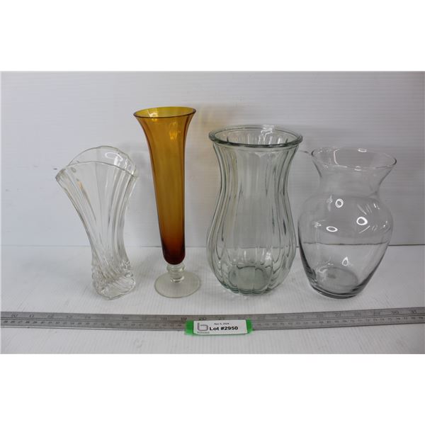 (4) Various Unmarked Vases