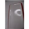 Image 7 : Small Red Pyrex Casserole Dish, Crystal Glass Like Bowl w/ (2) Candle Holders, Misc.