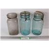 Image 1 : (4) Antique Perfect Seal Wide Mouth Adjustable Canning Jars