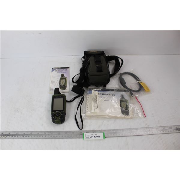 Garmin GPS Map 60 Map Navigator w/ Bag- Consignor Says Working