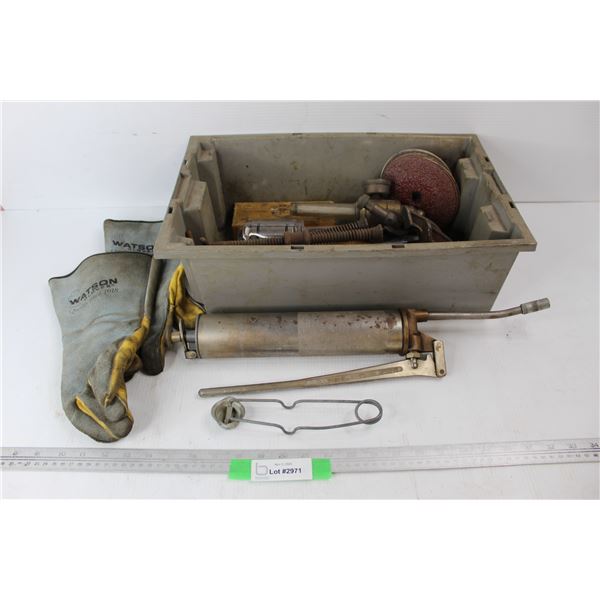 Watson Welding Gloves, Hand Pump Greaser, Flint And Steel, Misc.