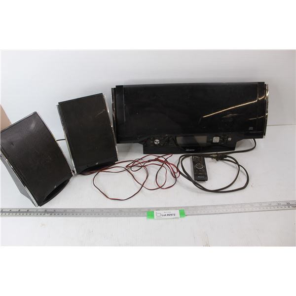 *Memorex 3 Micro CD System w/ AM/ FM Radio w/ Speakers- As Is