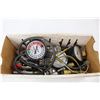Image 2 : Box Of Pressure Gauges, Brass Air Tool Fittings, Misc.