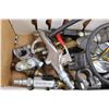 Image 3 : Box Of Pressure Gauges, Brass Air Tool Fittings, Misc.