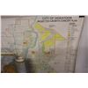 Image 2 : (2) Large Maps, City Of Saskatoon Growth Map, Canadian Cities Map w/ Sticky Tack