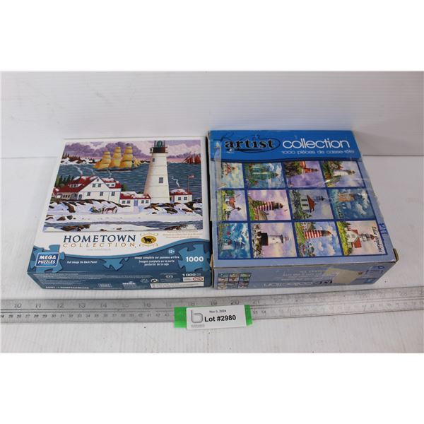 (2) 1000 Piece Jigsaw Puzzles
