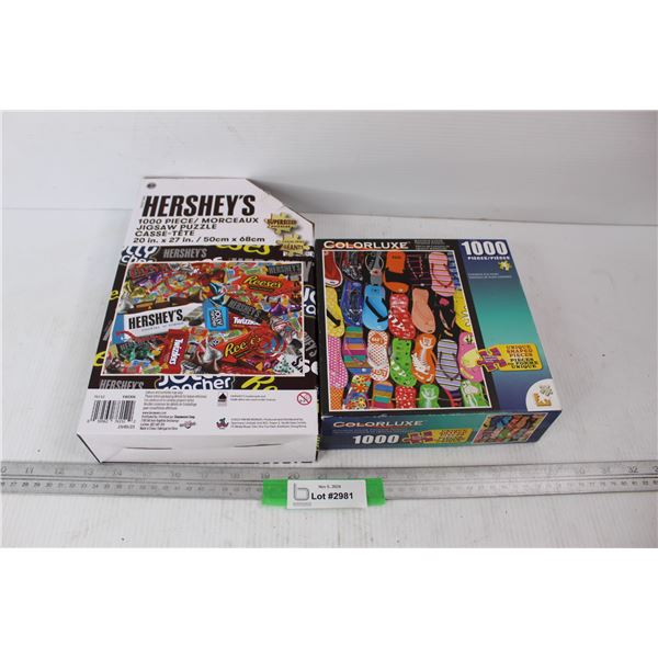 (2) 1000 Piece Jigsaw Puzzles