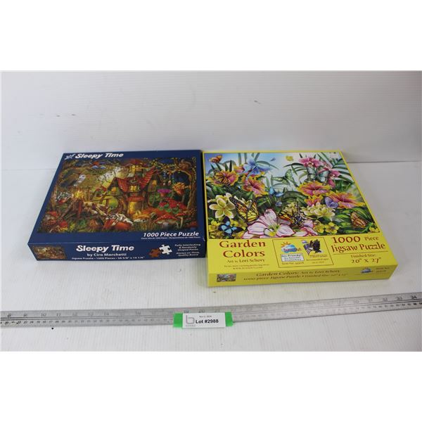 (2) 1000 Piece Jigsaw Puzzles