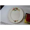 Image 2 : Decorative Tray, Stool, Light - Tested Powers On, Assorted Holiday Cards