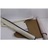 Image 2 : Roll of White Vinyl, Roll of Tan Vinyl, & Acniter Spark Plugs Vinyl Banner
