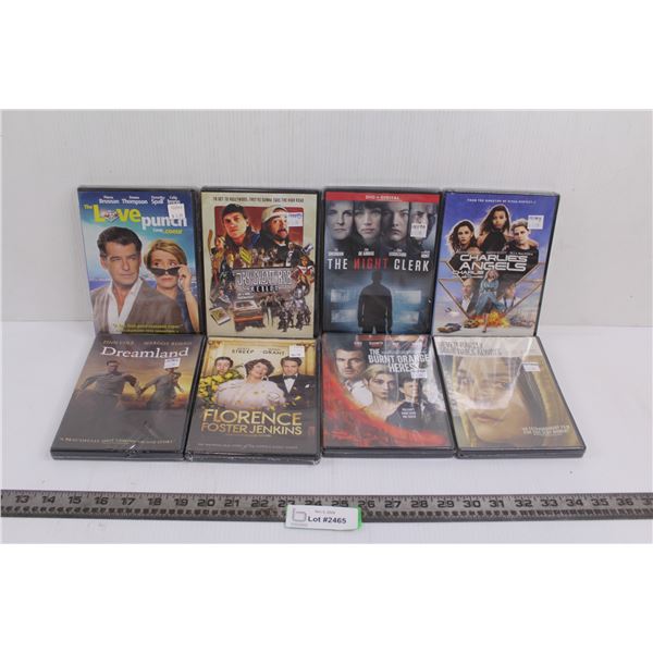 (8) DVDs: The Love Punch, Dreamland, Charlie's Angels, Misc. - Sealed