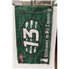 Image 1 : 58"x32" Saskatchewan RoughRiders Pilsner Flag