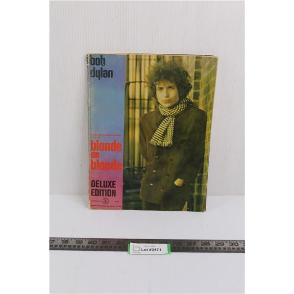 Vintage Bob Dylan Blonde On Blonde Deluxe Edition Songbook - Some Wear