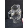 Image 7 : Glass Pitcher, Glasses, Honey Jar, Bird Planters, Candy Dish and Decorative Plate