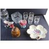 Image 8 : Glass Pitcher, Glasses, Honey Jar, Bird Planters, Candy Dish and Decorative Plate