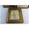 Image 4 : (3) Framed Prints - Floral & Cowboy Patterns 17'' x 14''
