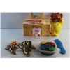 Image 3 : Fisher Price Teddy Bear Music Box, Brass Bears, Doll Dresser, Brush and Mini Wizard Toy