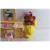 Image 6 : Fisher Price Teddy Bear Music Box, Brass Bears, Doll Dresser, Brush and Mini Wizard Toy