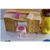 Image 9 : Fisher Price Teddy Bear Music Box, Brass Bears, Doll Dresser, Brush and Mini Wizard Toy