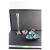 Image 1 : Divided Serving Tray, Glass Vase and Candy Dish