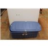 Image 1 : * Rubbermaid Large Jumbo Storage Tote with Lid 44'' x 16''