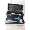 Image 1 : Tool Box - Plastic with Contents Including Cement Trowels 22" x 9.5" x 11"