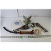 Image 1 : (2) Vice Grips, Snap-On Large Socket, Level Square, Misc.