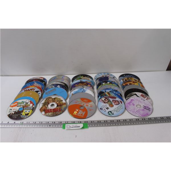(30+) DVD's: Sonic, Transformers, SpongeBob, Turbo, Smurfs, Saw, Misc.