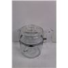 Image 2 : Pyrex Glass Coffee Pot w/ Lid & Filter