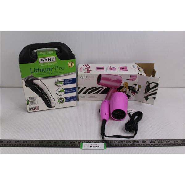 Wahl Cordless Haircutting Kit - NIB & Conair Flirty Girl Hairdryer