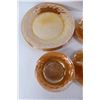 Image 3 : (4) Peach Luster Fire King Cups w/ Saucers And (4) Bowls, (4) Plates