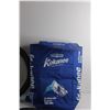 Image 2 : Seat Cushion, Steering Wheel Cover, Kokanee Backpack and a Bag
