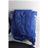 Image 8 : Seat Cushion, Steering Wheel Cover, Kokanee Backpack and a Bag