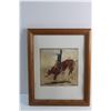 Image 2 : Framed Riding High 10/30 Drawing by Cheryl A. A Andrist 16'' x 13''