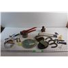 Image 1 : Bottle & Wine Openers, Potato Ricer, Miniature Horse Shoes, Structural Steel Detail Guide, Ruler and