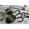 Image 6 : Bottle & Wine Openers, Potato Ricer, Miniature Horse Shoes, Structural Steel Detail Guide, Ruler and