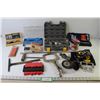 Image 1 : Xacto Knife Set, Mini Driver/Socket Set, Micronta Multimeter, Mastercraft Maximum Drill Bit Set, Mas