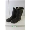 Image 1 : Pair Rubber Boots With Liners - Size? 13" Length