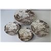 Image 2 : Set of Ridgway Dishes "Country Days" (8 Dinner Plates, 7 Medium Plates, 6 Small Plates, 3 Saucers), 