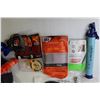 Image 2 : Survival Kit With Fanny Pack, License Plate Kit (NIB), Builtrite Self Closing Gate Spring (NIB), Mas