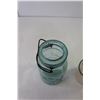 Image 2 : (3) Glass Canning Jars (2 have Lids)