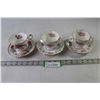 Image 1 : (3) Fine China Teacups & Saucers (Royal Albert "Tranquility", Paragon)