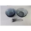 Image 2 : (6) Pyrex Bowls (2 Large, 4 Medium) Pyrex Handle