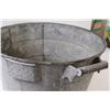 Image 2 : McClary's Galvanized Steel Bucket - 19" Diameter x 12" Tall